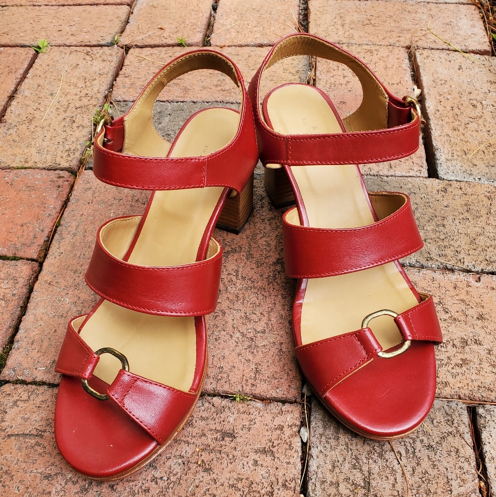 A.P.C. High Heel Leather Sandals Julia, size 38